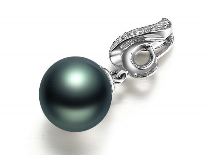 Wladimir Tahitian Pearl and Diamond Pendant