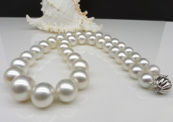 11-15 mm White South Sea Pearl Necklaces