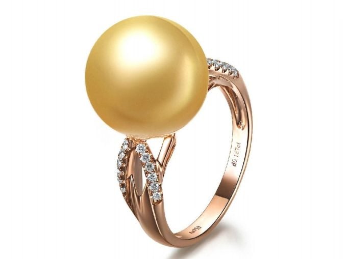 Colette South Sea Pearl and Diamond Ring