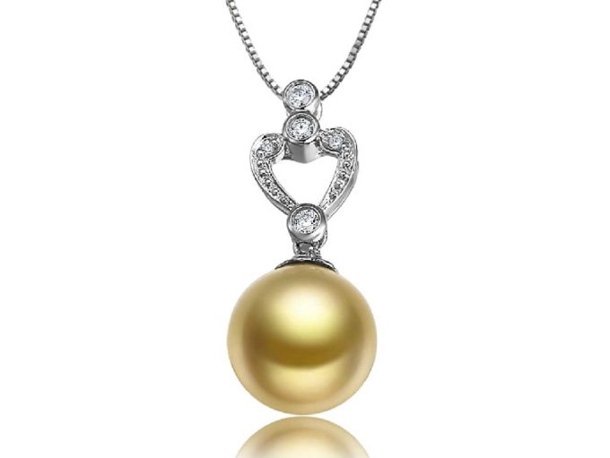 Mick South Sea Pearl and Diamond Pendant