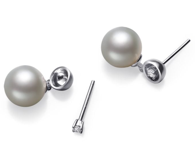 South Sea Pearl and Diamond Rosalina Earrings