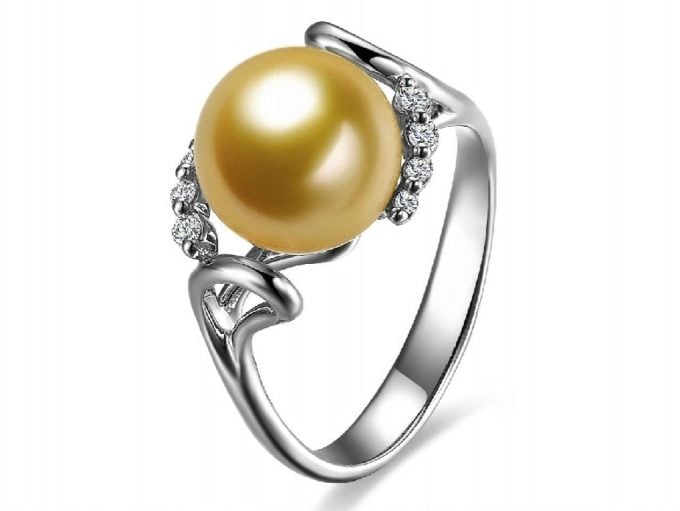 Margot South Sea Pearl and Diamond Ring
