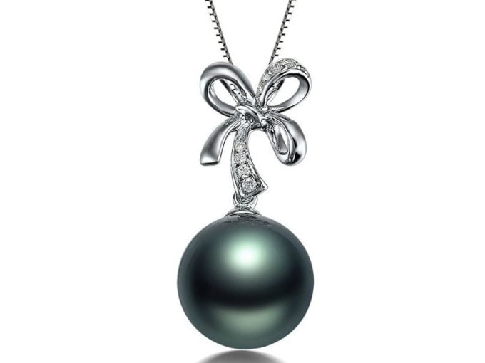 Kirk Tahitian Pearl and Diamond Pendant