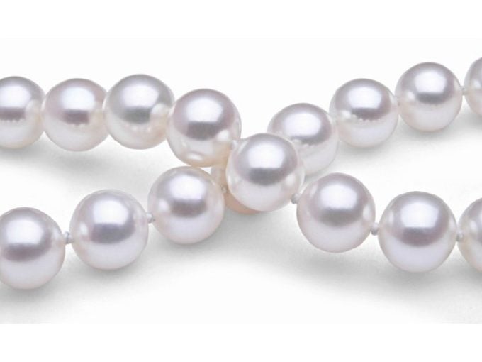 White Freshwater Pearl Necklace 9-10 mm AA+