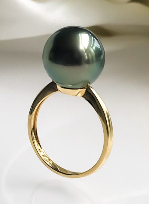 14K/18K Gold Sofia Tahitian Pearl Ring