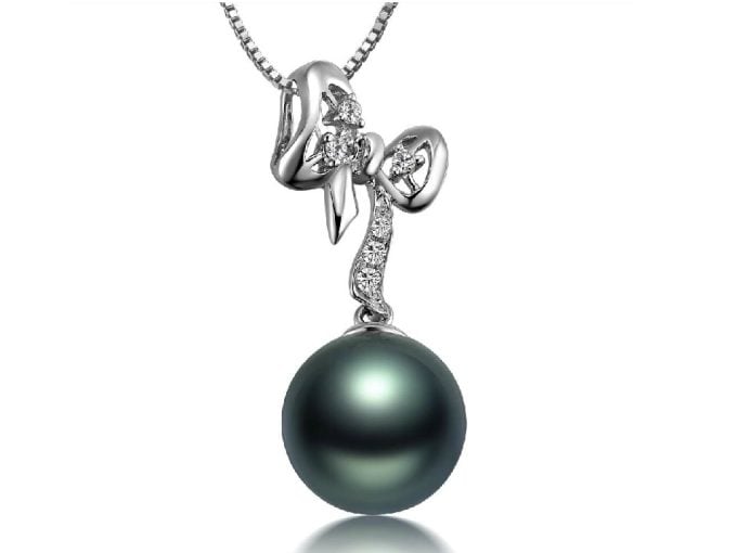 Carey Tahitian Pearl and Diamond Pendant