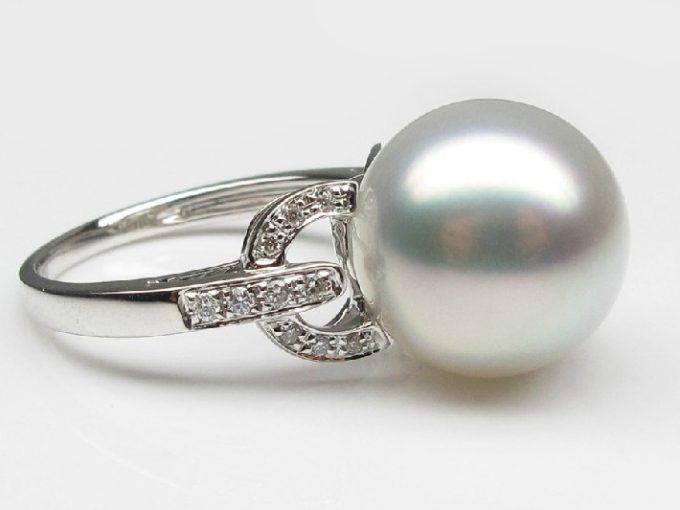 Hermosa South Sea Pearl and Diamond Ring