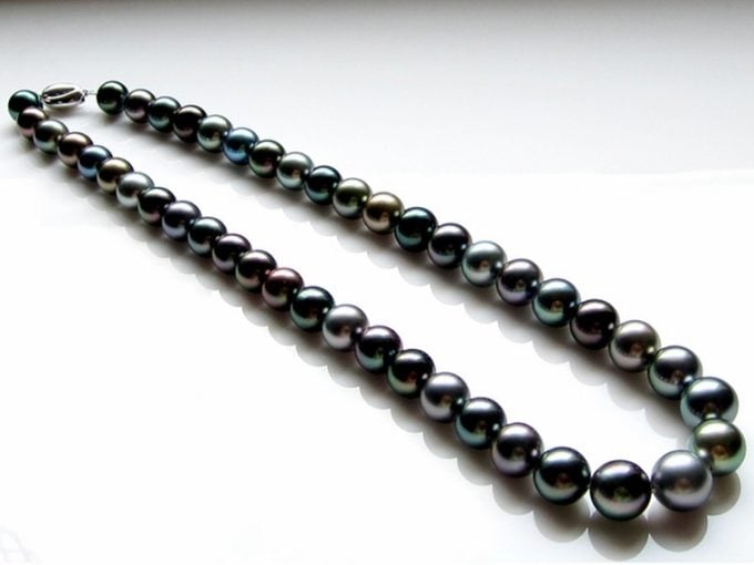 9-11 mm Multicolor Tahitian Pearl Necklace AAA