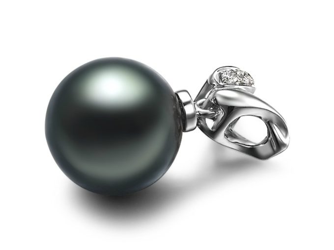 Bartholomew Tahitian Pearl and Diamond Pendant