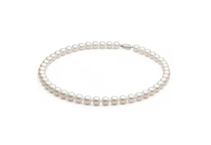 White Freshwater Pearl Necklace 7-8 mm AA+