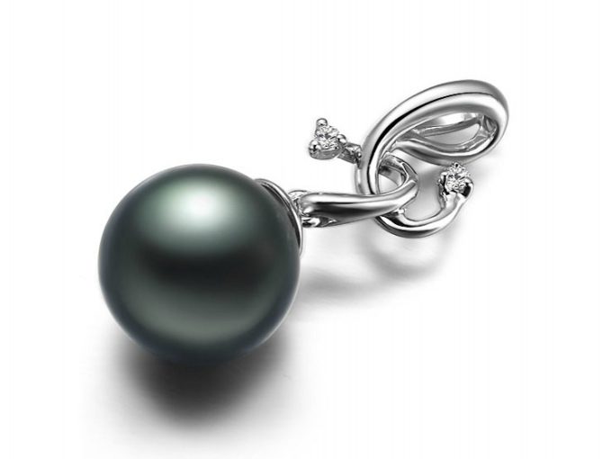 Adair Tahitian Pearl and Diamond Pendant