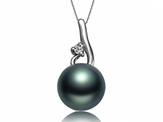 Conrad Tahitian Pearl and Diamond Pendant