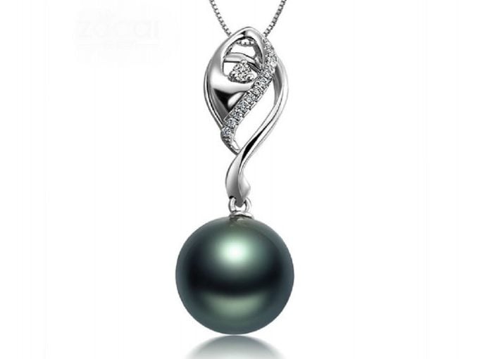 Harold Tahitian Pearl and Diamond Pendant