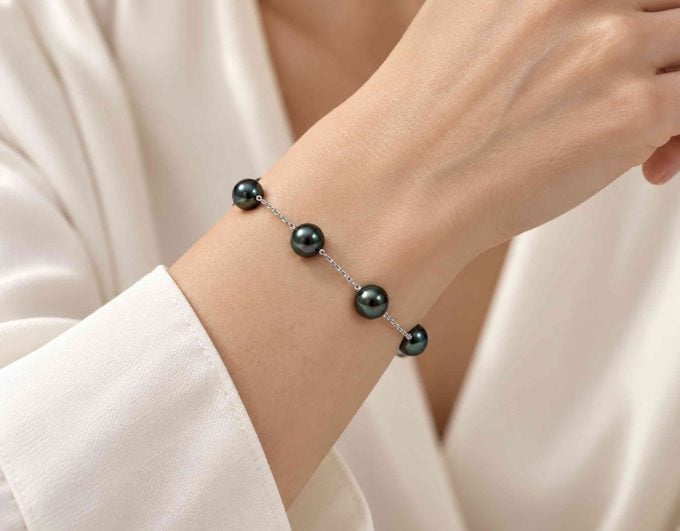 Tahitian Pearl Cassandra TinCup Bracelet 18kt Gold