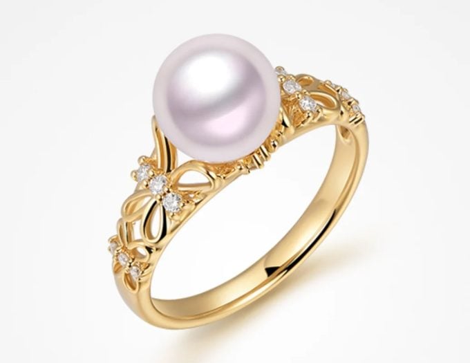 Dreamy South Sea Pearl and Diamond Ring