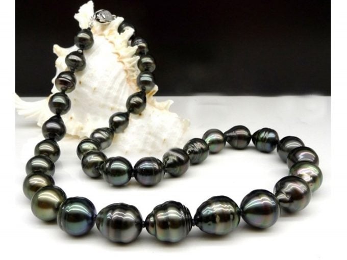 9-12 mm Baroque Tahitian Pearl Laney Necklace