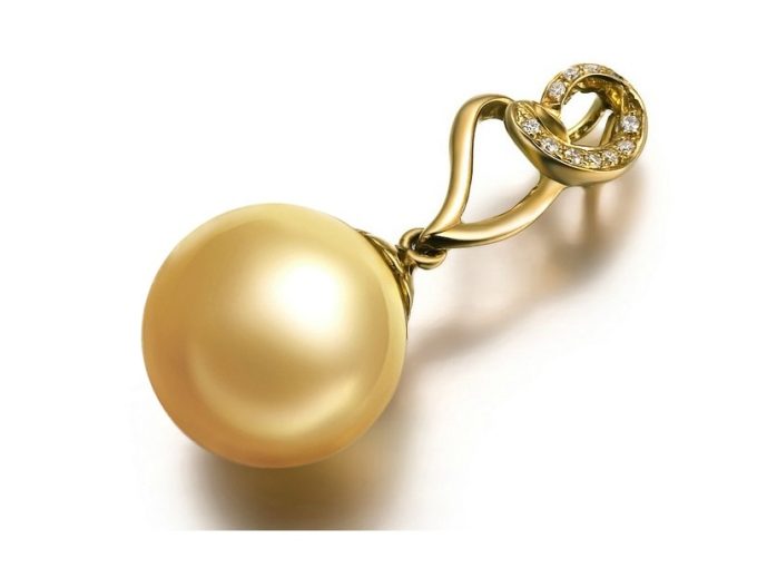 Gary South Sea Pearl and Diamond Pendant