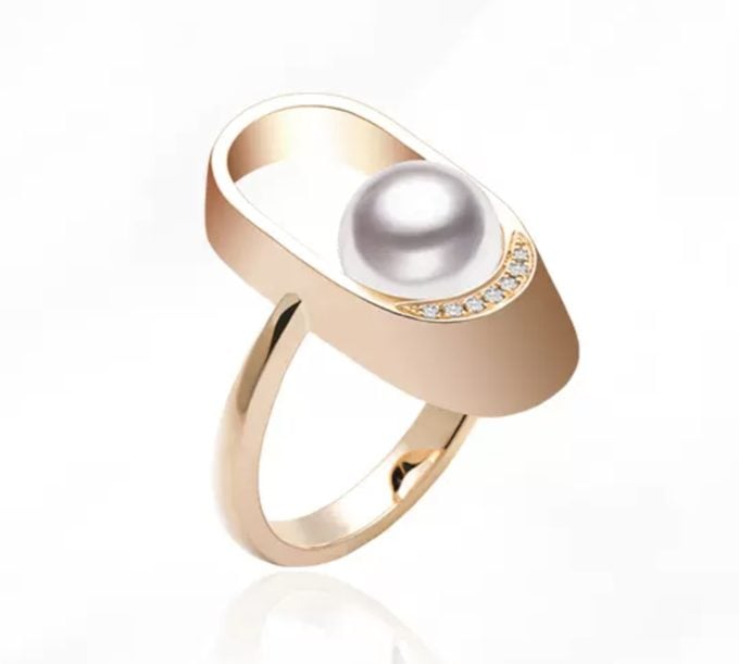 Azura South Sea Pearl and Diamond Ring