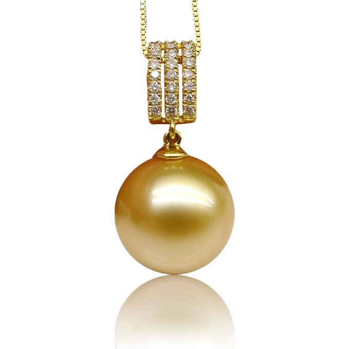 Vanessa South Sea Pearl and Diamond Pendant