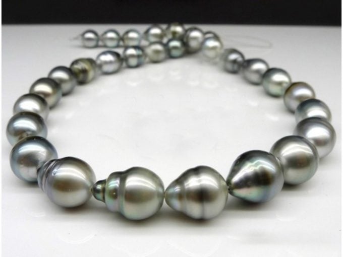 10-12 mm Baroque Black Tahitian Pearl Strands