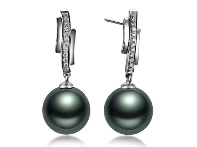 Fiacre Tahitian Pearl and Diamond Earrings