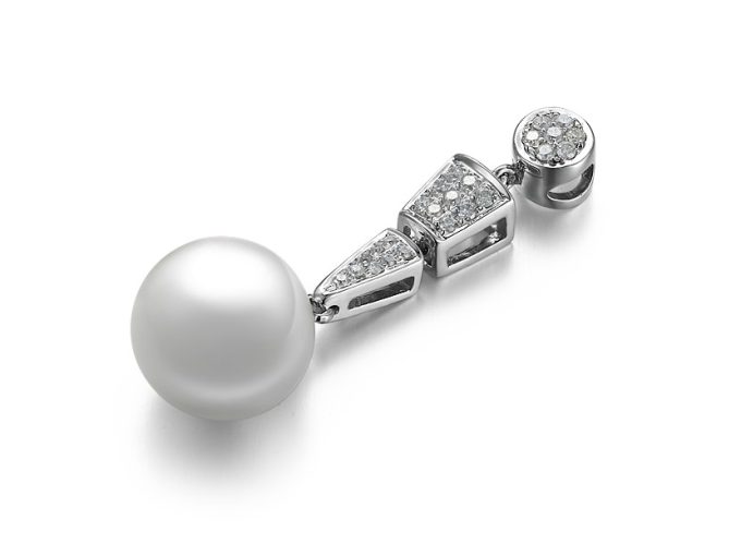 Harvey Akoya Pearl and Diamond Pendant