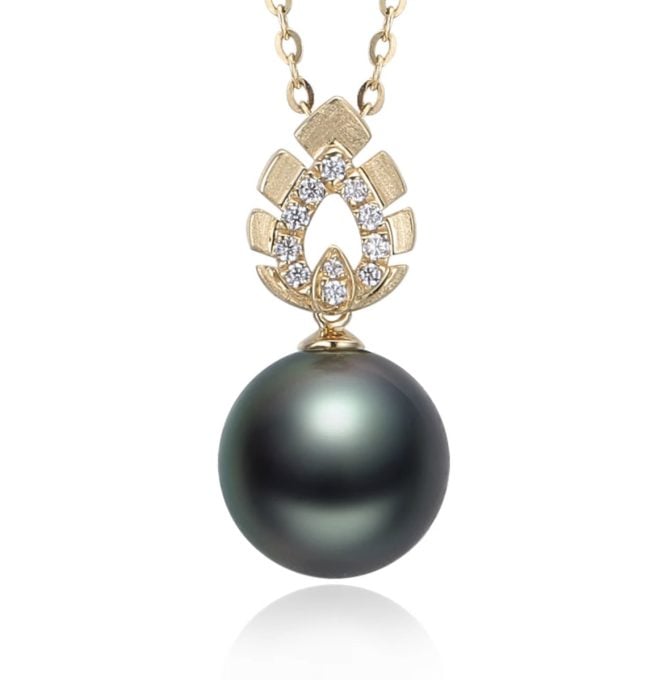 Tahitian Pearl and Diamonds Pendant