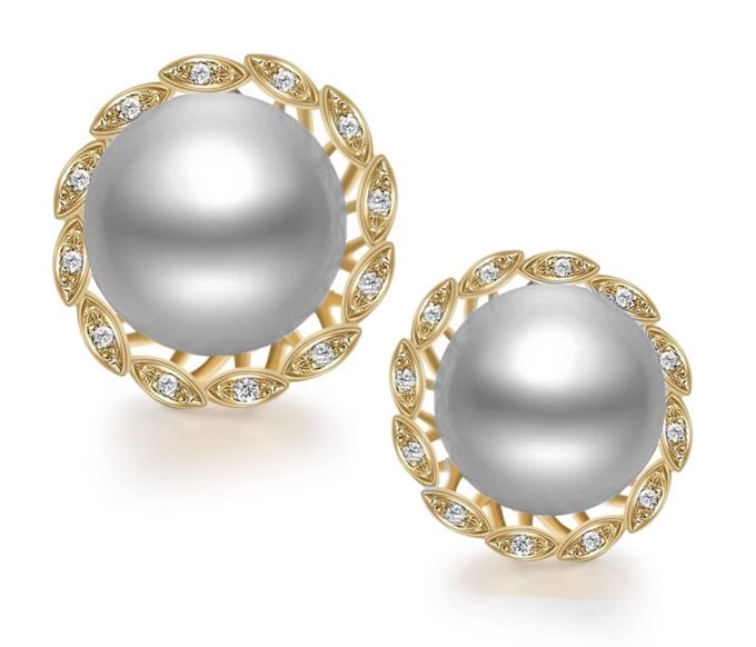 South Sea Pearl and Diamond Kahlani Earrings