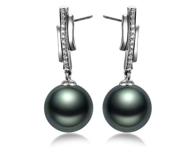 Fiacre Tahitian Pearl and Diamond Earrings