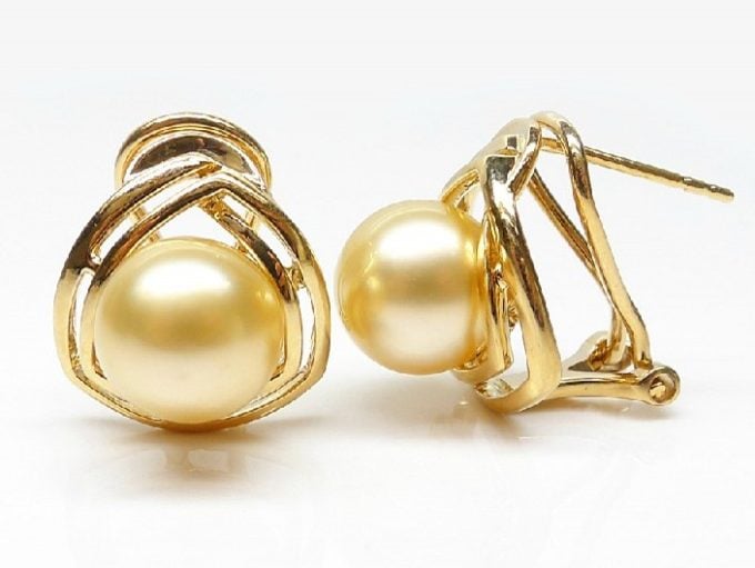 Lilou South Sea Pearl Earrings 14K/18K Gold