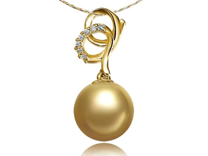 Maurice South Sea Pearl and Diamond Pendant
