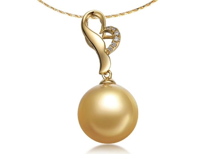 Grover South Sea Pearl and Diamond Pendant