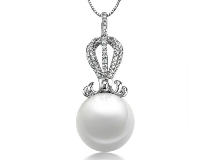 Boyd Akoya Pearl and Diamond Pendant