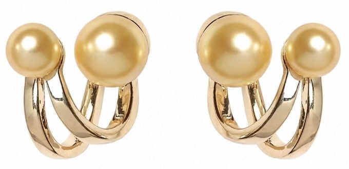 14K/18K Gold South Sea Pearl Angela Earrings