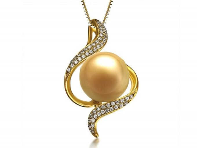 Broderick South Sea Pearl and Diamond Pendant
