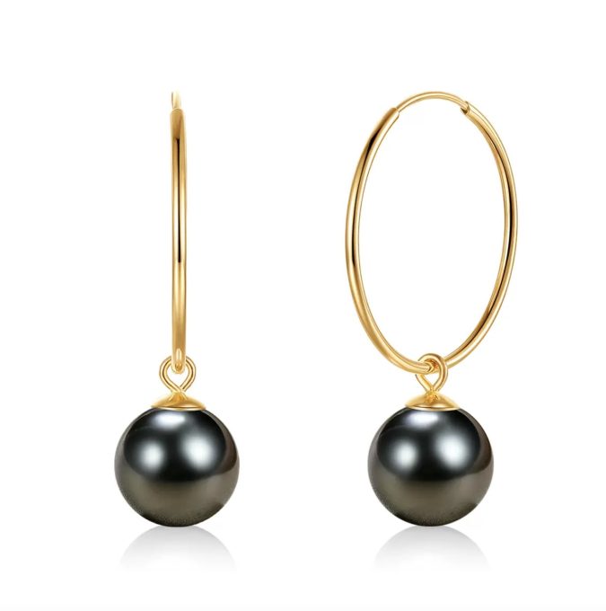 Romaric Tahitian Pearl Earrings 14K/18K Gold