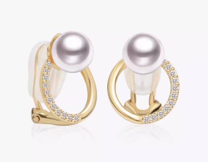 South Sea Pearl and Diamond Ainhoa Earrings