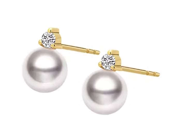 South Sea Pearl and Diamond Emmeline Earrings