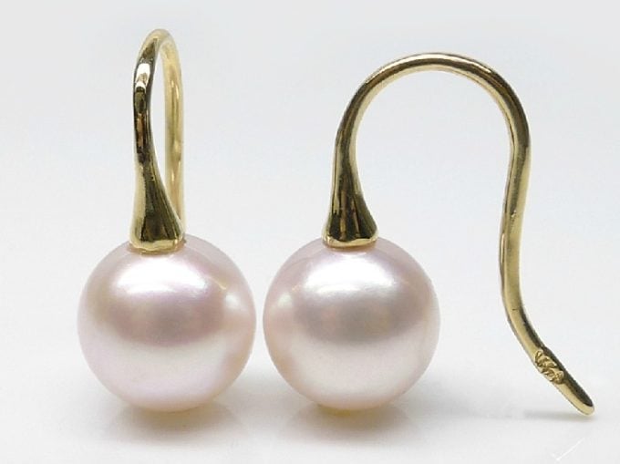 South Sea Pearl Dangle Casey Earrings 14K/18K Gold