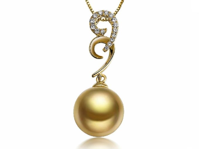 Mortimer South Sea Pearl and Diamond Pendant