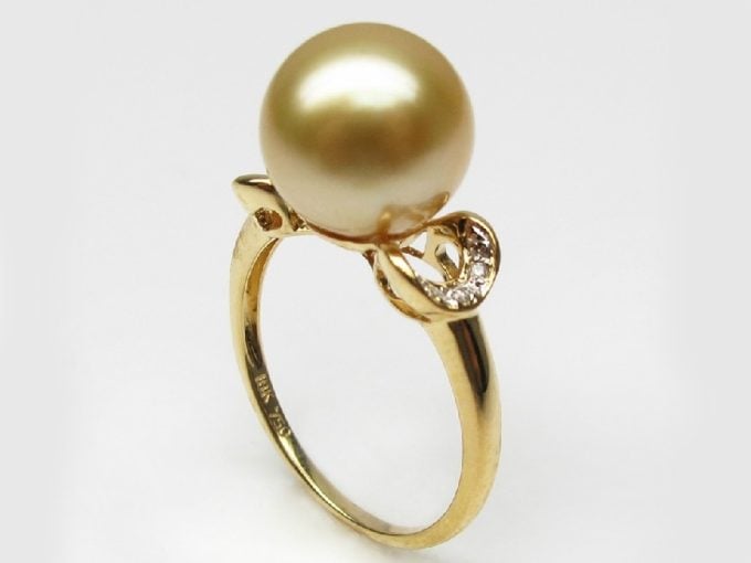 Lucienne South Sea Pearl and Diamond Ring