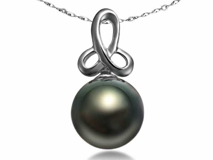 Gene Black Tahitian Pearl Pendant