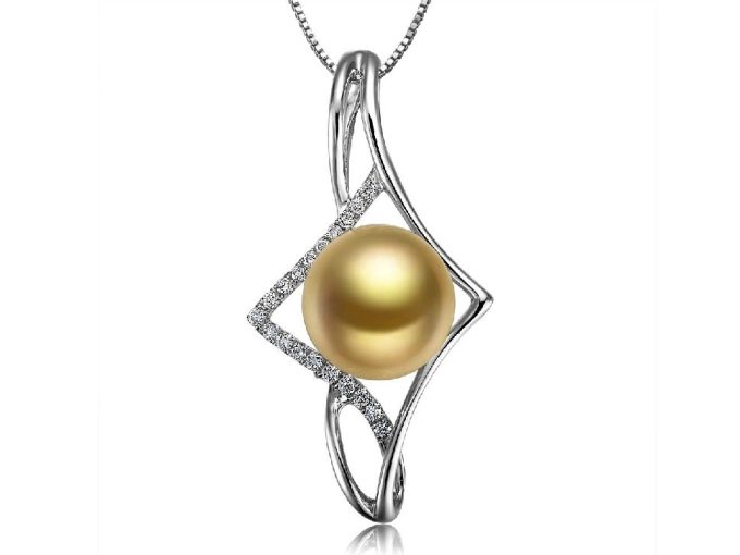 Jim South Sea Pearl and Diamond Pendant