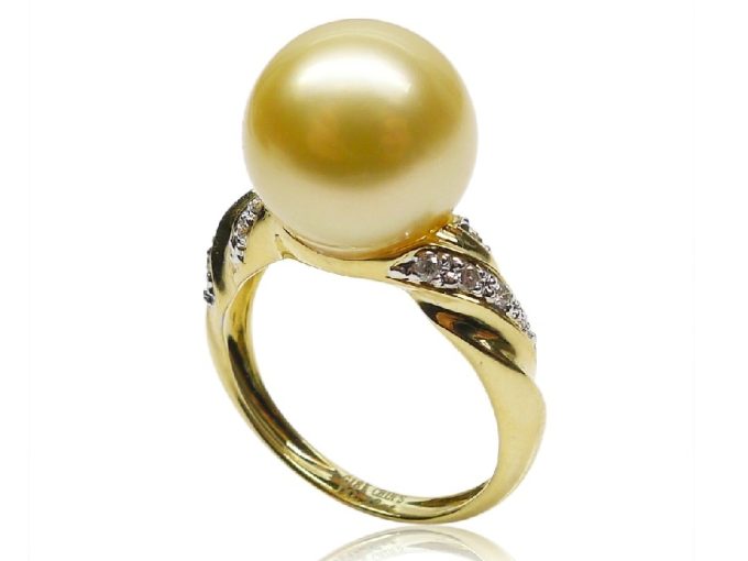 Constance South Sea Pearl and Diamond Ring
