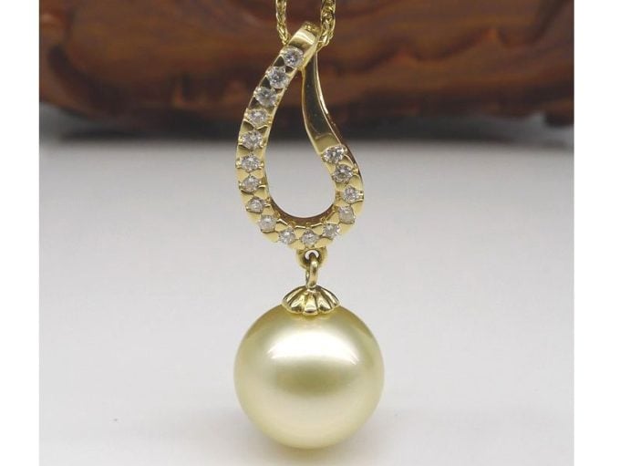 Amanda South Sea Pearl and Diamond Pendant