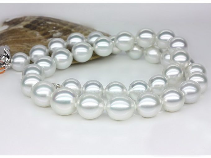 10-12.5 mm White South Sea Drop Pearl Necklace