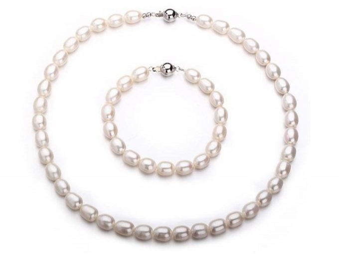 9-10 mm Drop Freshwater Pearl Set