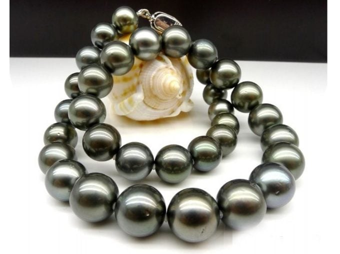 12-13 mm Black Tahitian Pearl Necklaces