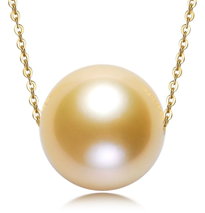 Golden South Sea Pearl Megan Necklace