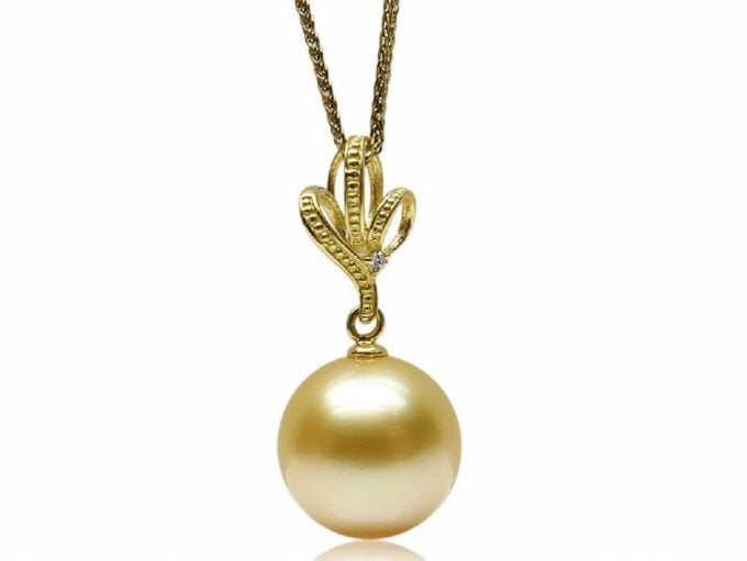 Celeste South Sea Pearl and Diamond Pendant